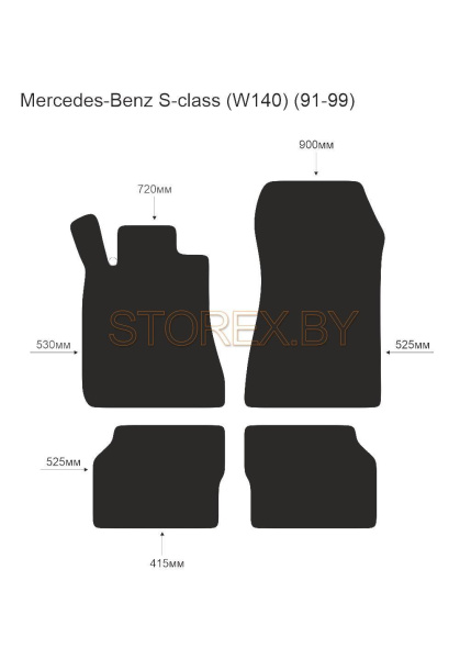 Mercedes-Benz S-class (W140) (91-99) copy