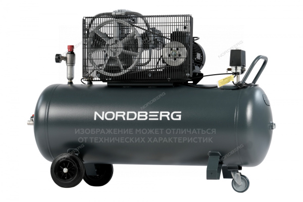 Компрессор поршневой с ременной передачей NORDBERG NCP300/690 (380В, ресив. 270л, 690л/мин)