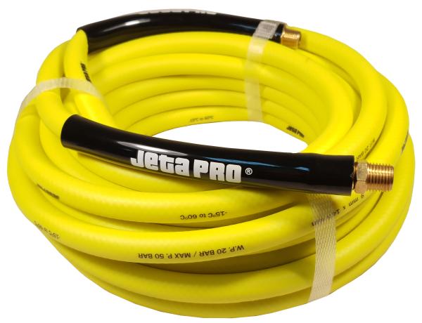 Гибкий ПВХ шланг JETA PRO 5888100 d 9*14,5 мм, длина 100 м, цвет желтый