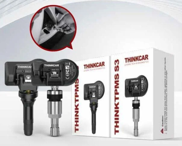 Датчик давления шин программируемый универсальный резиновый THINKCAR TPMS S3 (Rubber) (433МГц+315МГц)
