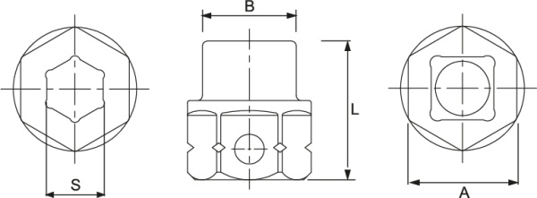 Головка торцевая ударная мини JTC-442814 (1/2", 14 мм, L=28 мм)