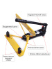 Трубогиб гидравлический со встроенным насосом 1/2” - 1”, 6 т Car-Tool CT-6121