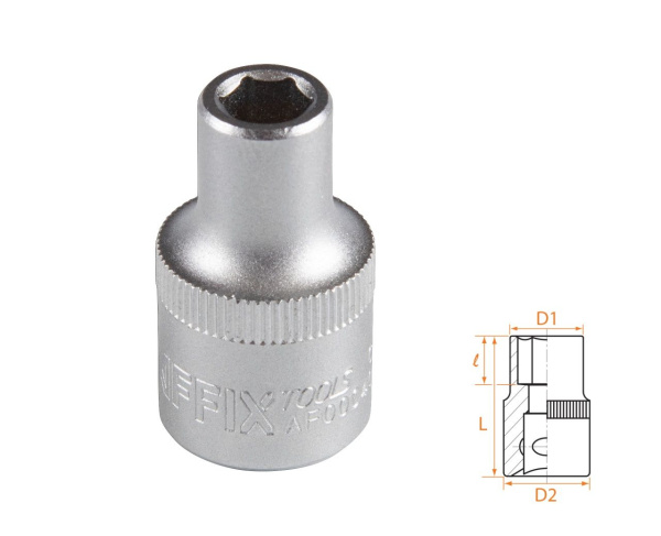 Головка торцевая стандартная шестигранная 1/2" 13 мм AFFIX AF00040013