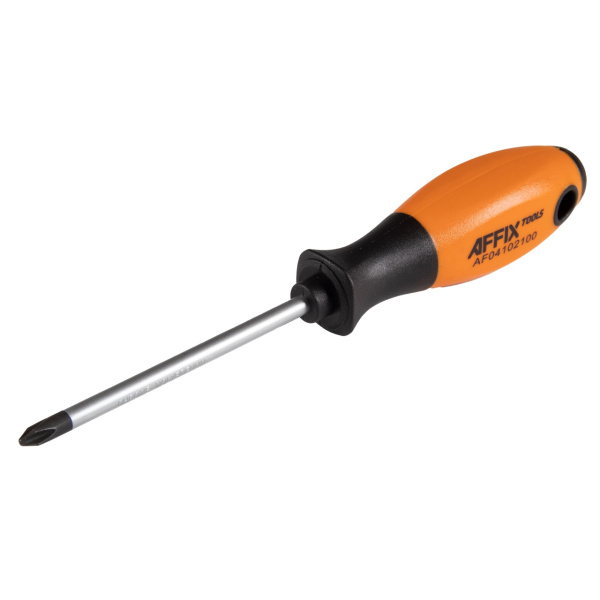 Отвертка крестовая Phillips №2 100 мм AFFIX AF04102100
