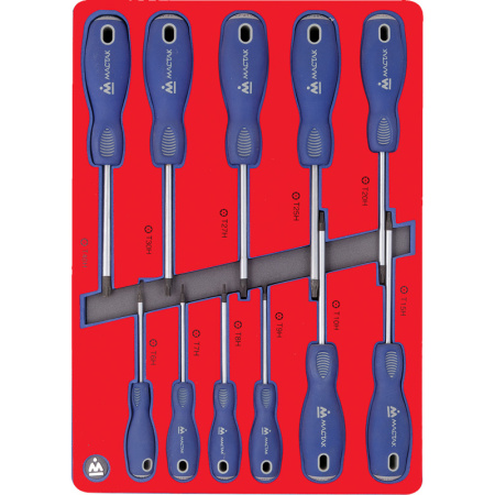 Набор отверток TORX, ложемент, 11 предметов МАСТАК 5-4411