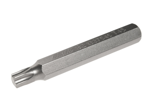 Бита TORX удлиненная JTC-1337545 (Т45х75 мм, 10 мм, S2)