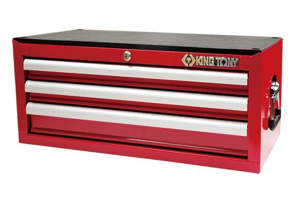 Ящик инструментальный, 3 ящика, красный KING TONY 87421-3B