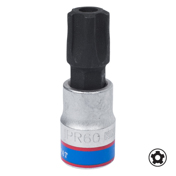 Насадка (бита) торцевая 3/8", TORX PLUS, IPR60, L = 50 мм, 5-ти лучевой KING TONY 302D60