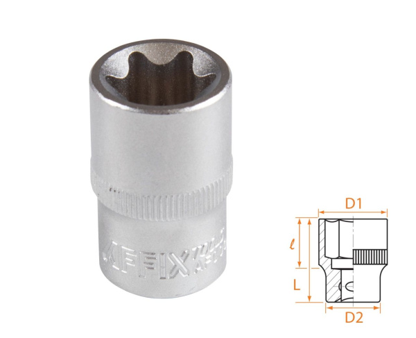 Головка торцевая TORX Е-стандарт 1/2" E20 AFFIX AF00043020