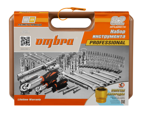 Набор инструмента универсальный Ombra OMT82S (1/4"; 1/2")