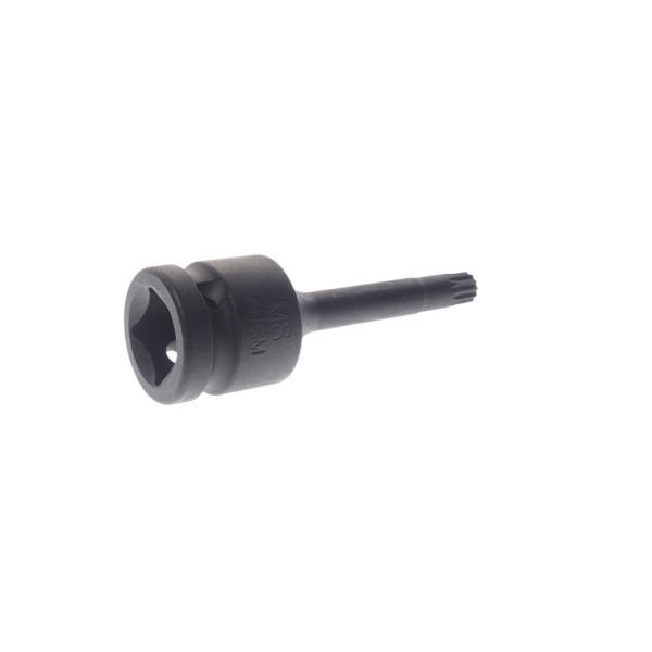 Головка торцевая ударная JTC-447708 (1/2", SPLINE, M8, L=78 мм)