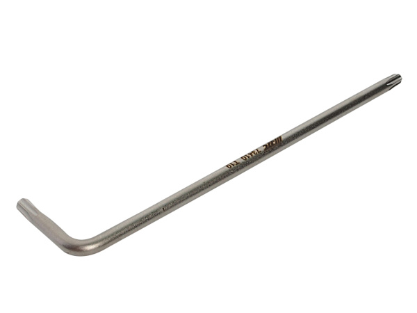 Ключ TORX Г-образный удлиненный JTC-73410 (T10H, L=90 мм)
