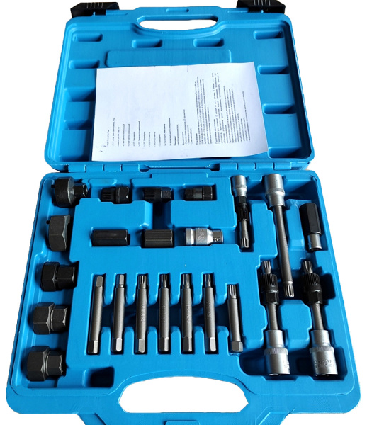 Съемник шкива генератора AE&T TA-A1123 (24 предмета) MHR-08724