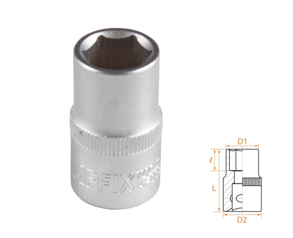 Головка торцевая стандартная шестигранная 1/2" 14 мм AFFIX AF00040014