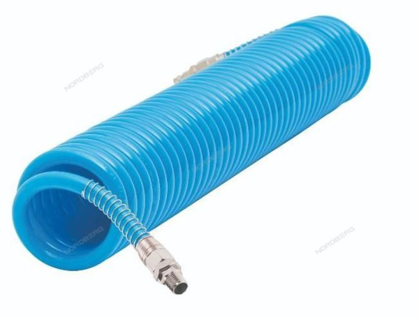Шланг полиуретановый спиральный NORDBERG HS0810PU, 8х12 мм, 10 м