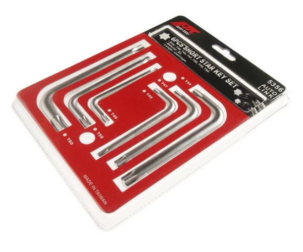 Набор ключей TORX T40-T60 Г-образных JTC-5356 (6 предметов)