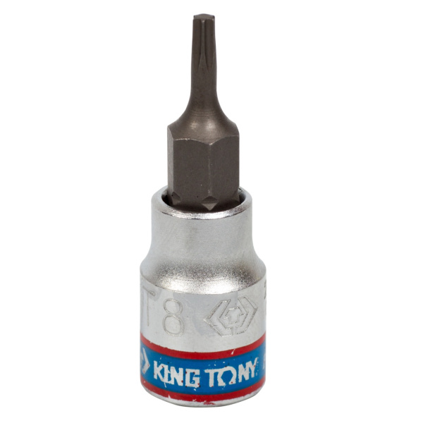 Насадка (бита) торцевая 1/4", TORX T8, L = 37 мм KING TONY 203308