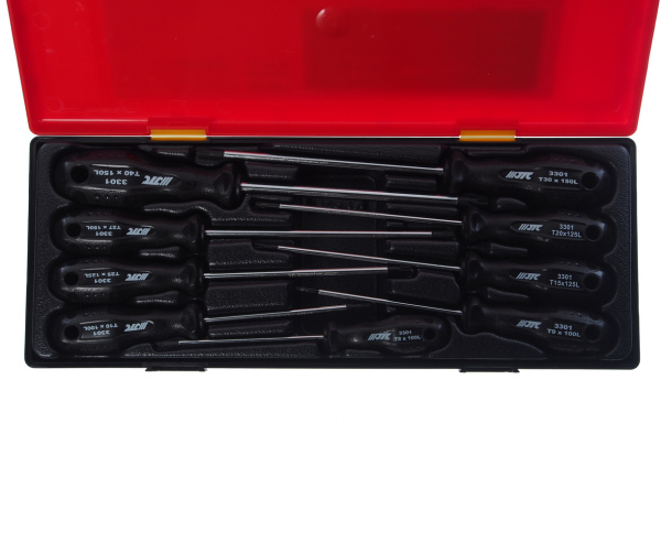 Набор отверток TORX JTC-K7091 (T8-T40, 9 предметов в кейсе)