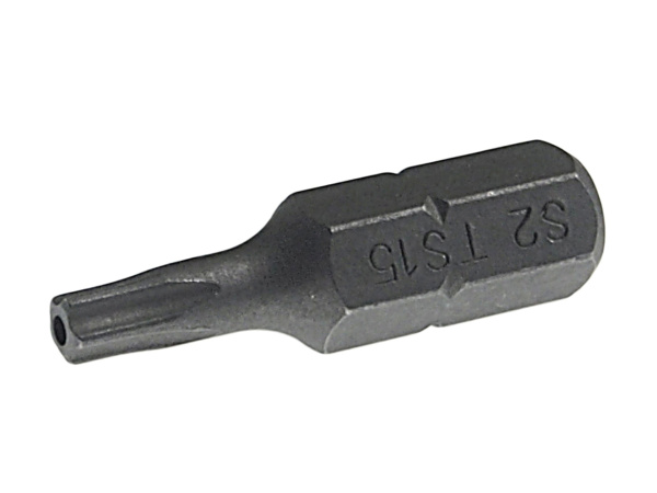 Бита TORX 5-ти гранная с отверстием JTC-1192515 (TS15Hх25 мм, 1/4")