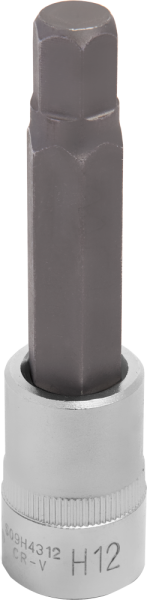 S09H4312 Насадка торцевая 1/2"DR с вставкой-битой шестигранной, H12, 100 мм