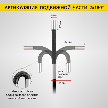 Видеоэндоскоп управляемый  iCartool IC-V200C (экран 5", 2 Мп, 1920x1080, 1 м, 6 мм, 360°)