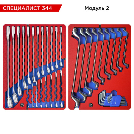 Набор инструментов СПЕЦИАЛИСТ 344 в тележке МАСТАК (344 предмета)