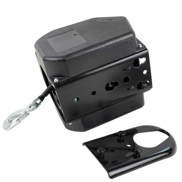 Лебедка электрическая автомобильная 12В, 300W, 900кг (крепление за ''фаркоп'', стальной трос-10м)