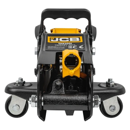 Домкрат подкатной гидравлический низкопрофильный с резиновой накладкой 2т (h min 85мм, h max 330мм)