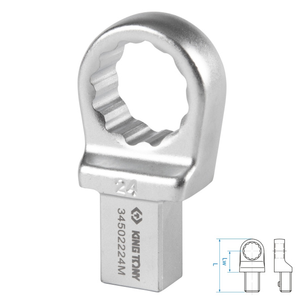 Насадка накидная серии FIT KING TONY 34502224M (24 мм, 14х18 мм)