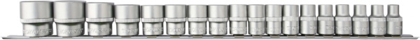 Набор головок торцевых Thorvik S13S1118SM (1/2"DR на держателе, 8-32 мм, 18 предметов)