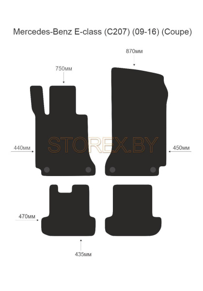 Mercedes-Benz E-class (C207) (09-16) (Coupe) copy
