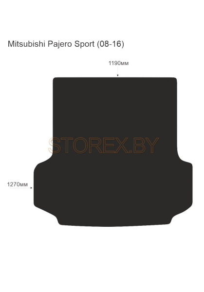 Mitsubishi Pajero Sport (08-16) Багажник copy