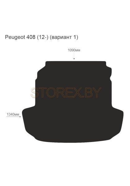 Peugeot 408 (12-) Багажник (вариант 1) copy