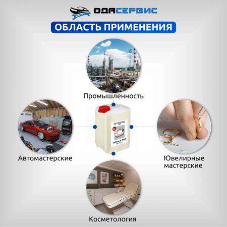 Моющий концентрат для ультразвуковых ванн InjCleaner PRO ODA-Сервис ODA-26507 (10 л)