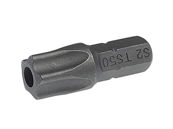 Бита TORX 5-ти гранная с отверстием JTC-1192550 (TS50Hх25 мм, 1/4")