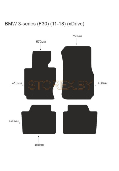 BMW 3-series (F30) (11-18) (xDrive) copy
