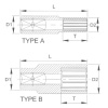 Licota F4032L Головка торцевая глубокая 12гр. 1/2" 32 мм