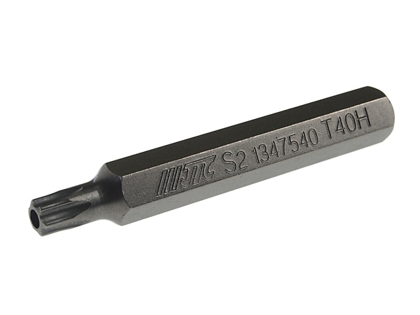 Бита TORX удлиненная JTC-1347540 (Т40Hх75 мм, 10 мм, S2)