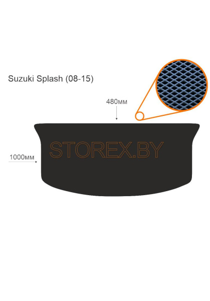Suzuki Splash (08-15) Багажник copy