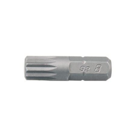 Вставка (бита) торцевая 1/4", SPLINE, М8, L = 25 мм KING TONY 102508M