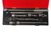 Набор инструментов слесарно-монтажный JTC-K4083 (1/2", ключ трещот., воротки, удлинит., 8 предметов в кейсе)
