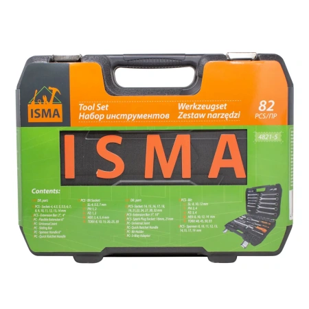 Набор инструментов 82пр.1/4''1/2''(6гр.)(4-32мм)