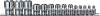 Набор головок торцевых Ombra 910614 (1/4", 3/8", 1/2";DR на держателе, внешний TORX®, E4-E24, 14 предметов)