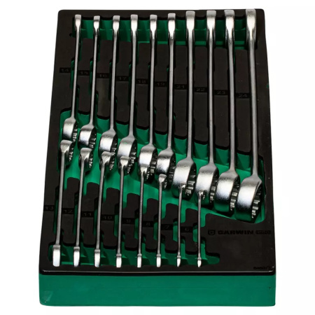 Набор ключей комбинированных GARWIN PRO 646073 (18 пр. 6-24 мм в ложементе EVA)