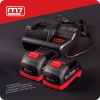 Аккумуляторный шуруповерт MIGHTY SEVEN DS-201AP, 18 В, 4 предмета, кейс, в комплекте набор бит