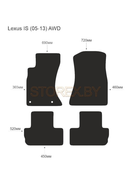 Lexus IS (05-13) AWD copy