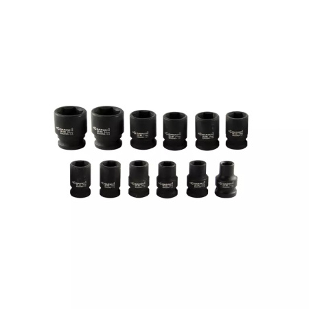 Набор ударных головок GARWIN PRO 626521-12 (38 мм, 1/2", 12 пр., 10-24 мм, в металлическом кейсе)