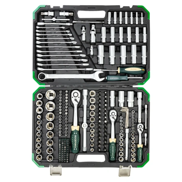 Набор инструментов 216+6пр. 1/4''3/8''1/2''(6гр, 12гр)