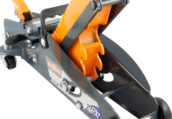 Домкрат подкатной Ombra OHT225C с фиксатором в кейсе (2.5 т)