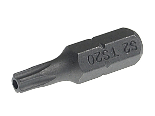 Бита TORX 5-ти гранная с отверстием JTC-1192520 (TS20Hх25 мм, 1/4")